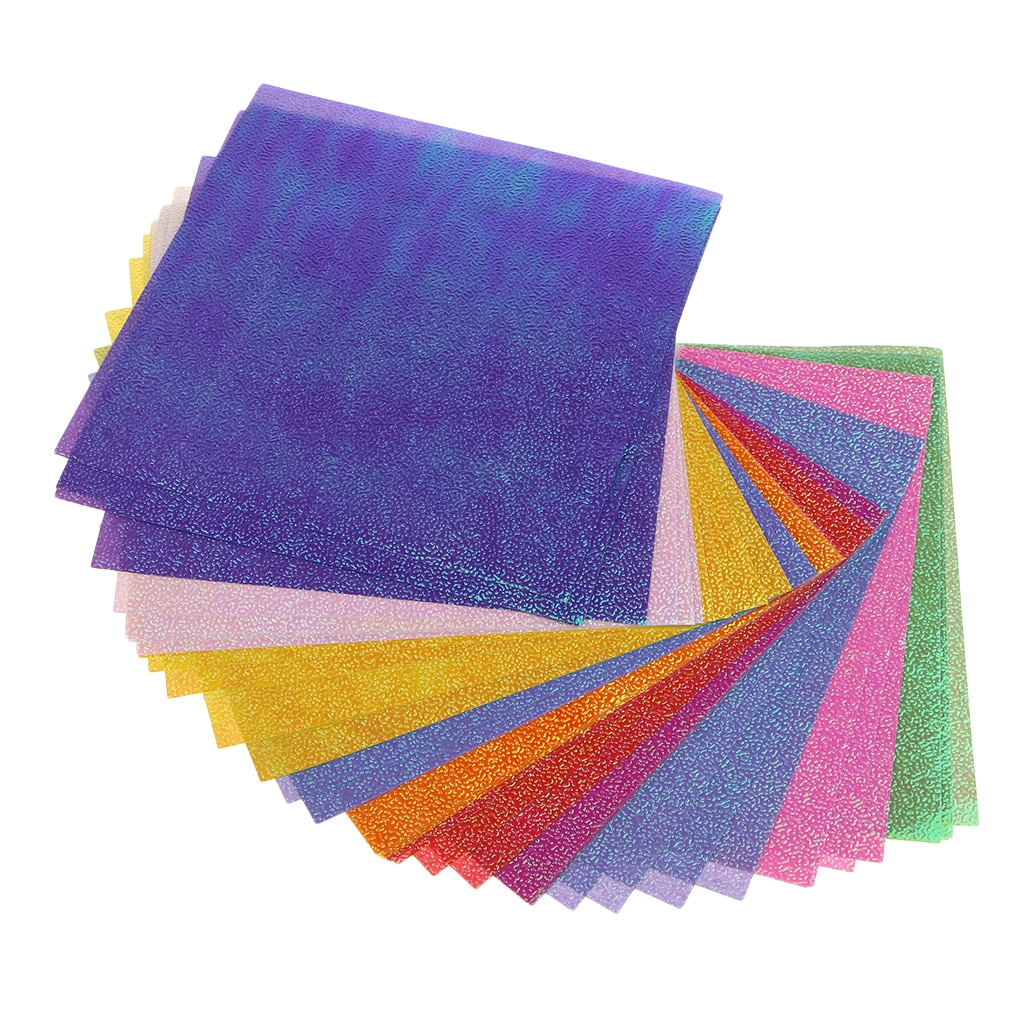 50 Sheet Glitter Cardstock Papier Parelmoer Shimmer Papier Voor Ambachtelijke Scrapbooking Mix Kleur 7X7Cm
