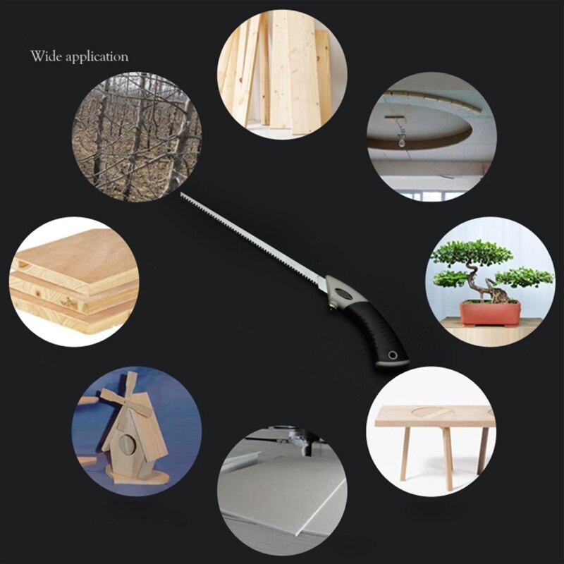 Telescopic Heavy Duty Extra Long 11'' Blade Hand Saw for Tree Pruning Wood Camping Carpenter Sawing Woodworking Tool