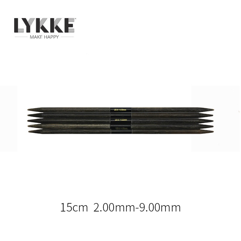 LYKKE 6 inch 15cm double pointed knitting needles