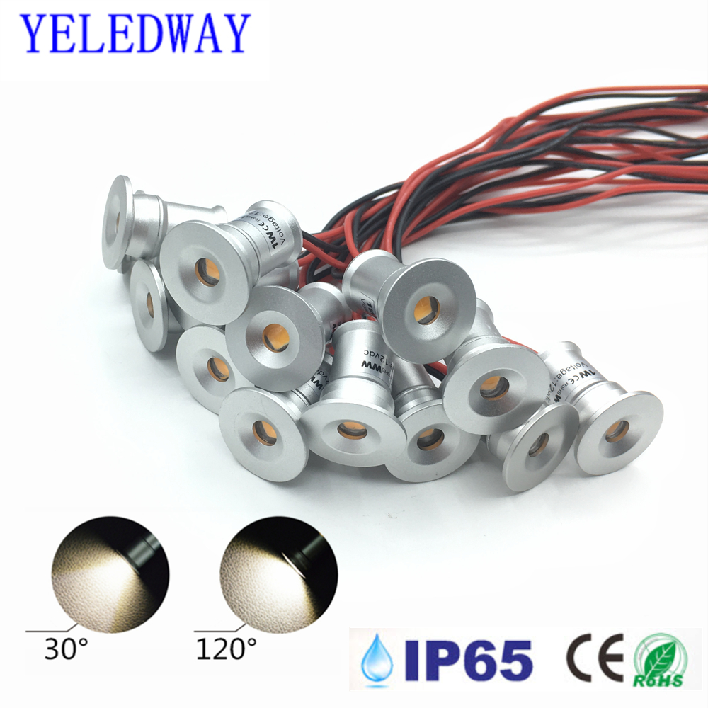 Mini luces LED empotrables de techo de 12V, foco regulable de 1W, escaparate blanco y negro, dormitorio, , KTV, DJ, focos para escaleras DIY