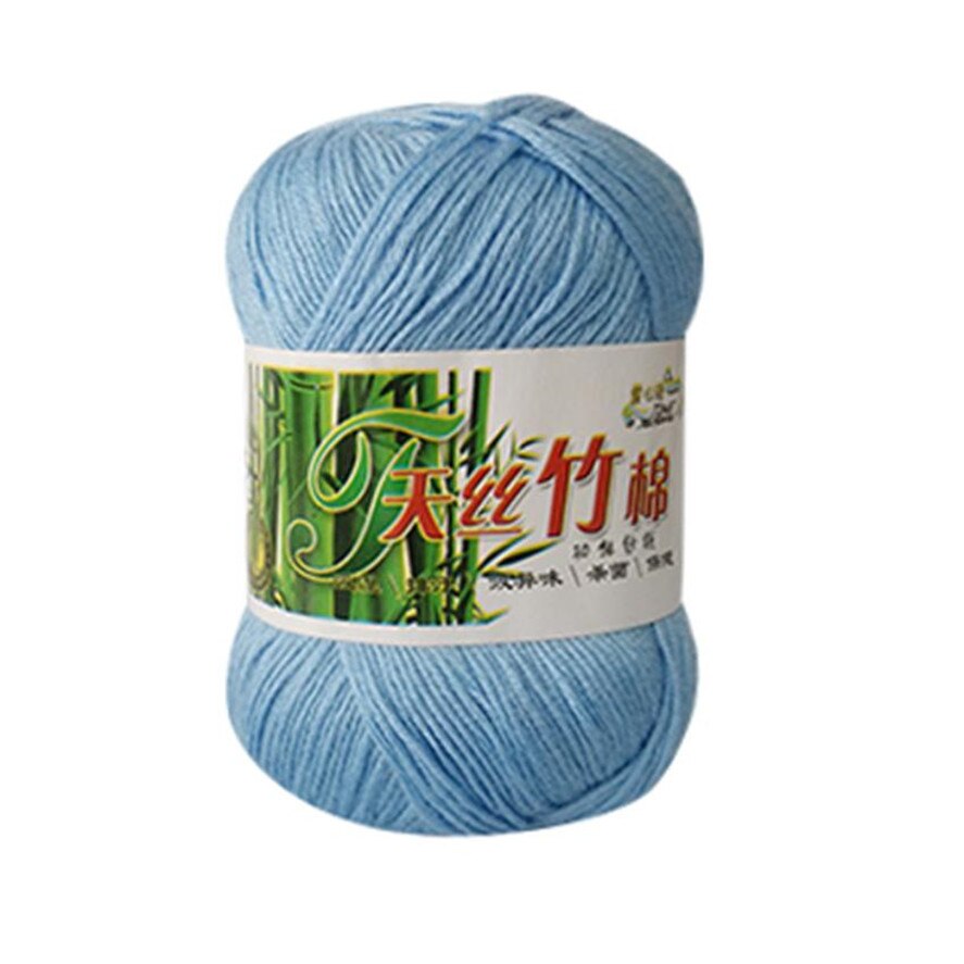 50g Kniting Bamboo Cotton Yarn 1PC Bamboo Fiber Cotton Warm Soft Natural Knitting Crochet Knitwear Wool Yarn 30: I