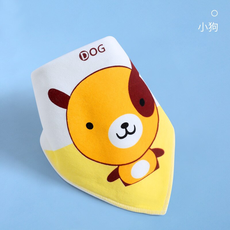 Cotton Bandana Bibs Baby Babador Feeding Smock Infant Burp Cloths Cartoon Saliva Towel Baby Eating Accessory Soft Cute Stuff: dog