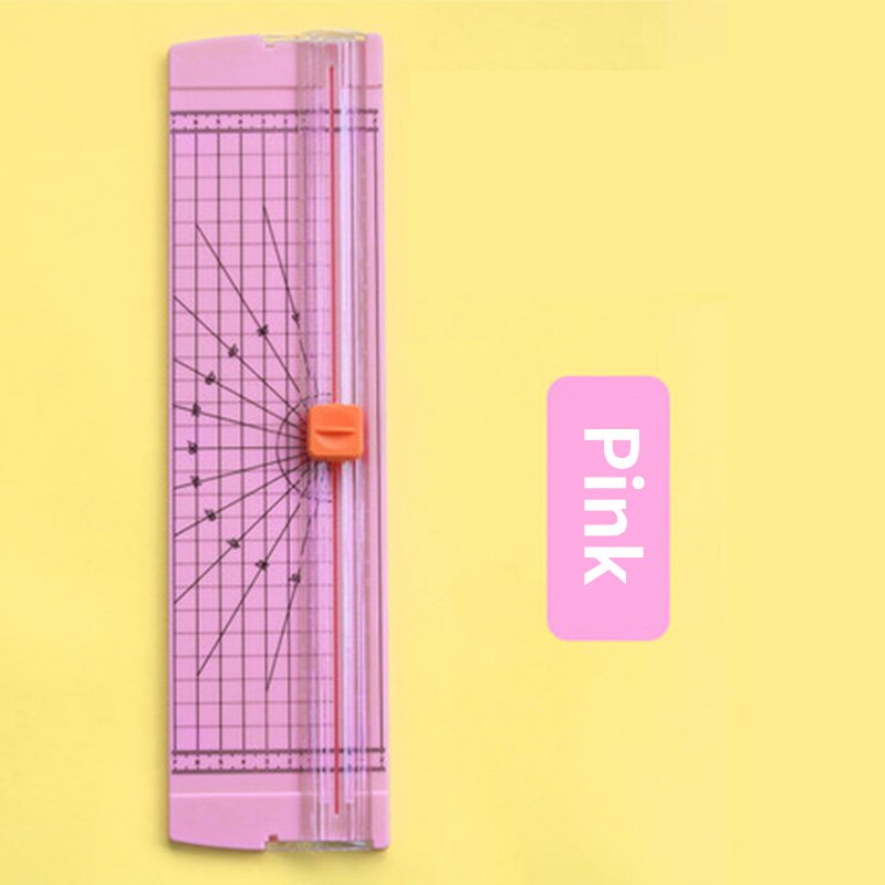 Paper Cutter Small Portable Photo Cutter Mini Paper Cutter Suitable For Many Kinds Of Paper Cardboard Cutting Art Tools: pink