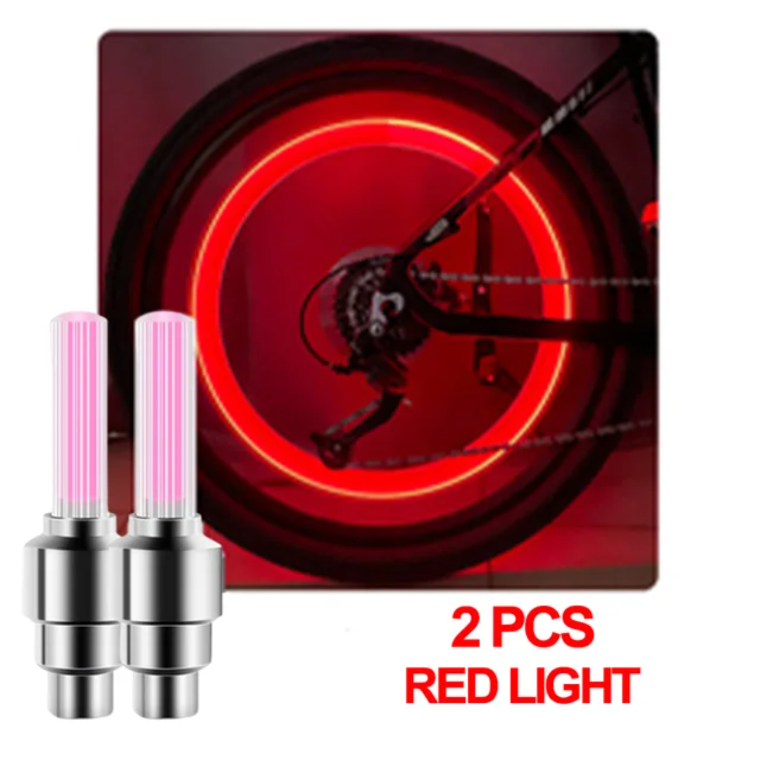 Enhanced Visibility Stylish and Safe Neon Bicycle Spoke Light for Night Riding, Bright Essential Illuminated Nighttime Warning V: black