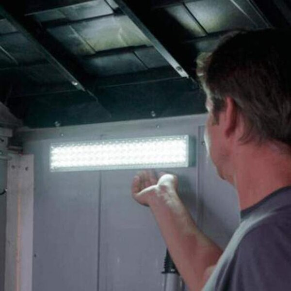 Iluminación LED inferior para vitrina con soporte plegable, barra de luces LED regulable para cocina, debajo del mostrador, armario, LB88