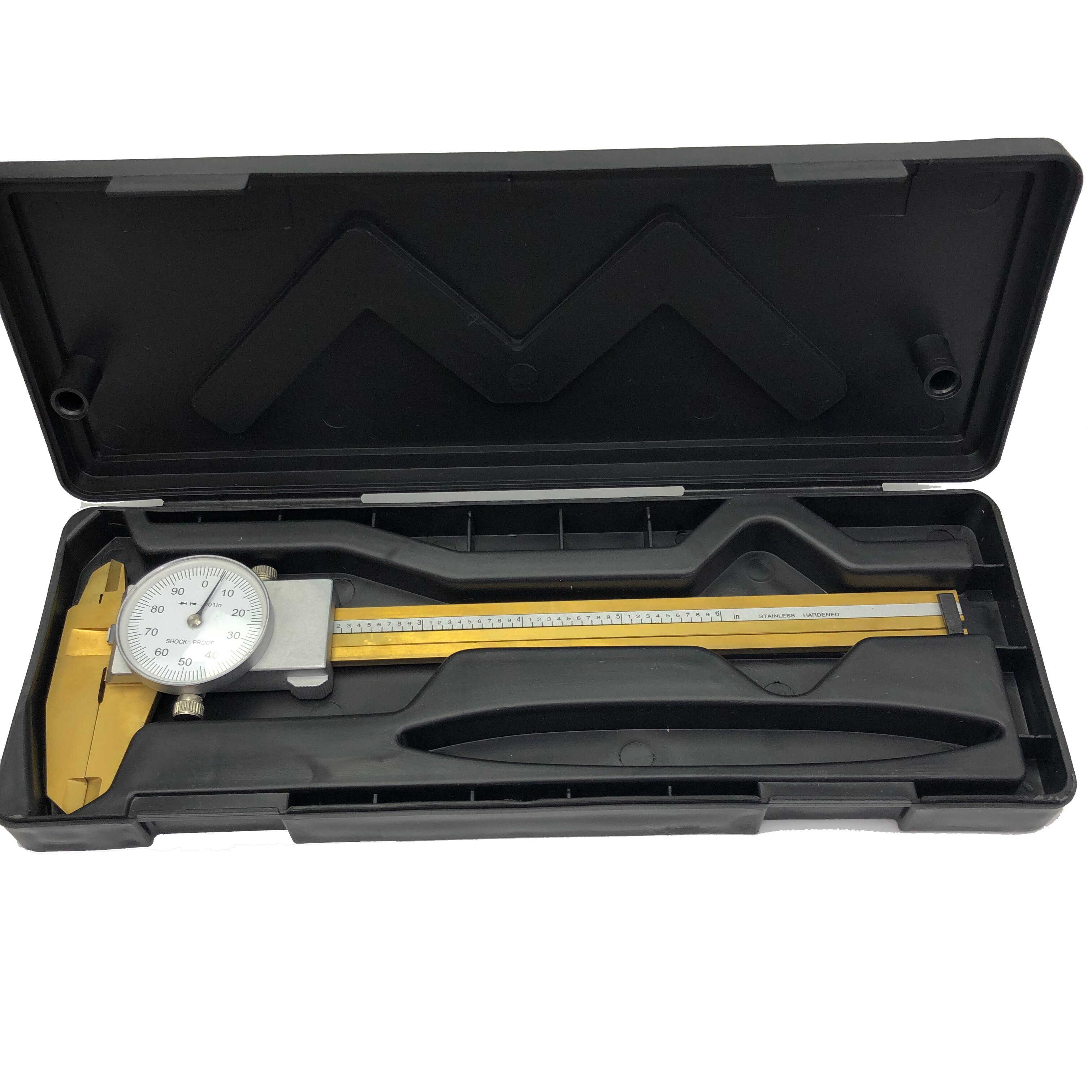 0-6" Inch Dial vernier caliper 6 inch .001" Shock Proof Dial Caliper gauge micrometer plastic measuring tools