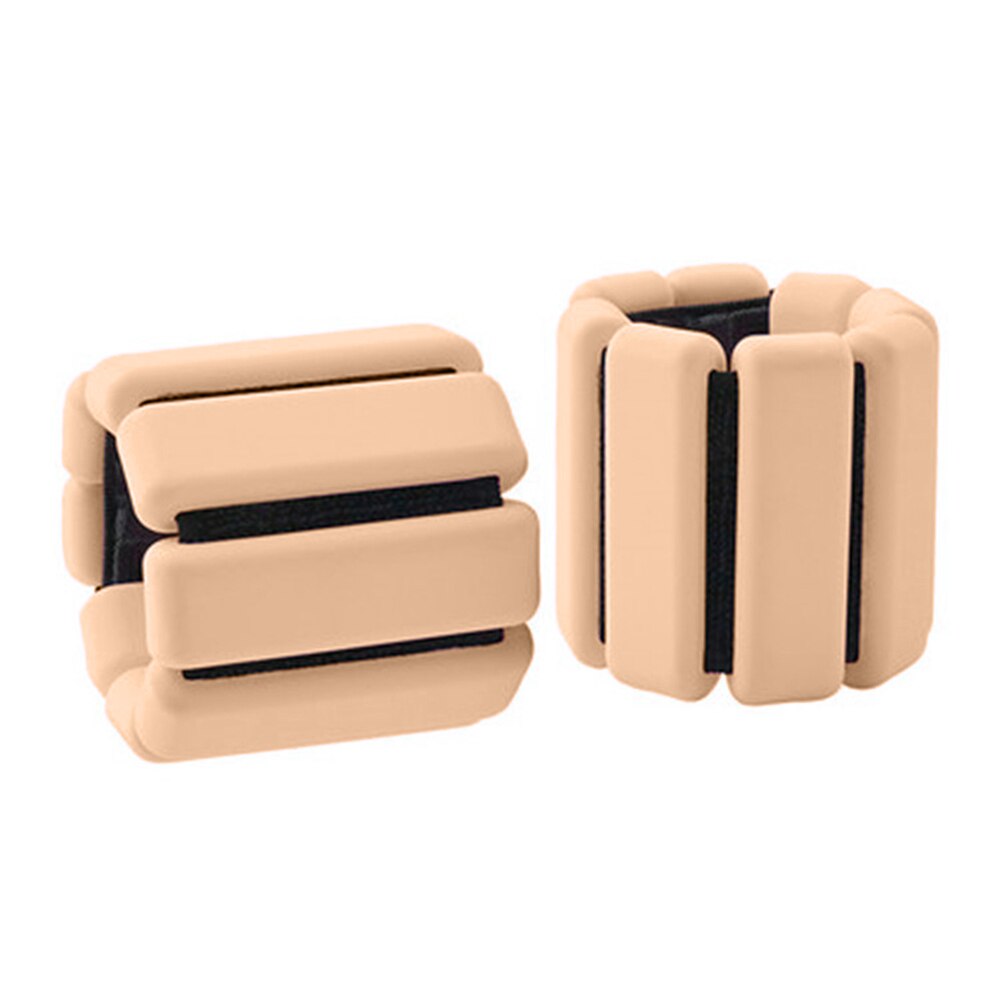 Weight Training Bracelet Exercise Bracelet Sports Accessory Silicone Adjustable Wrist Band Run Strengthen Strap: champagne