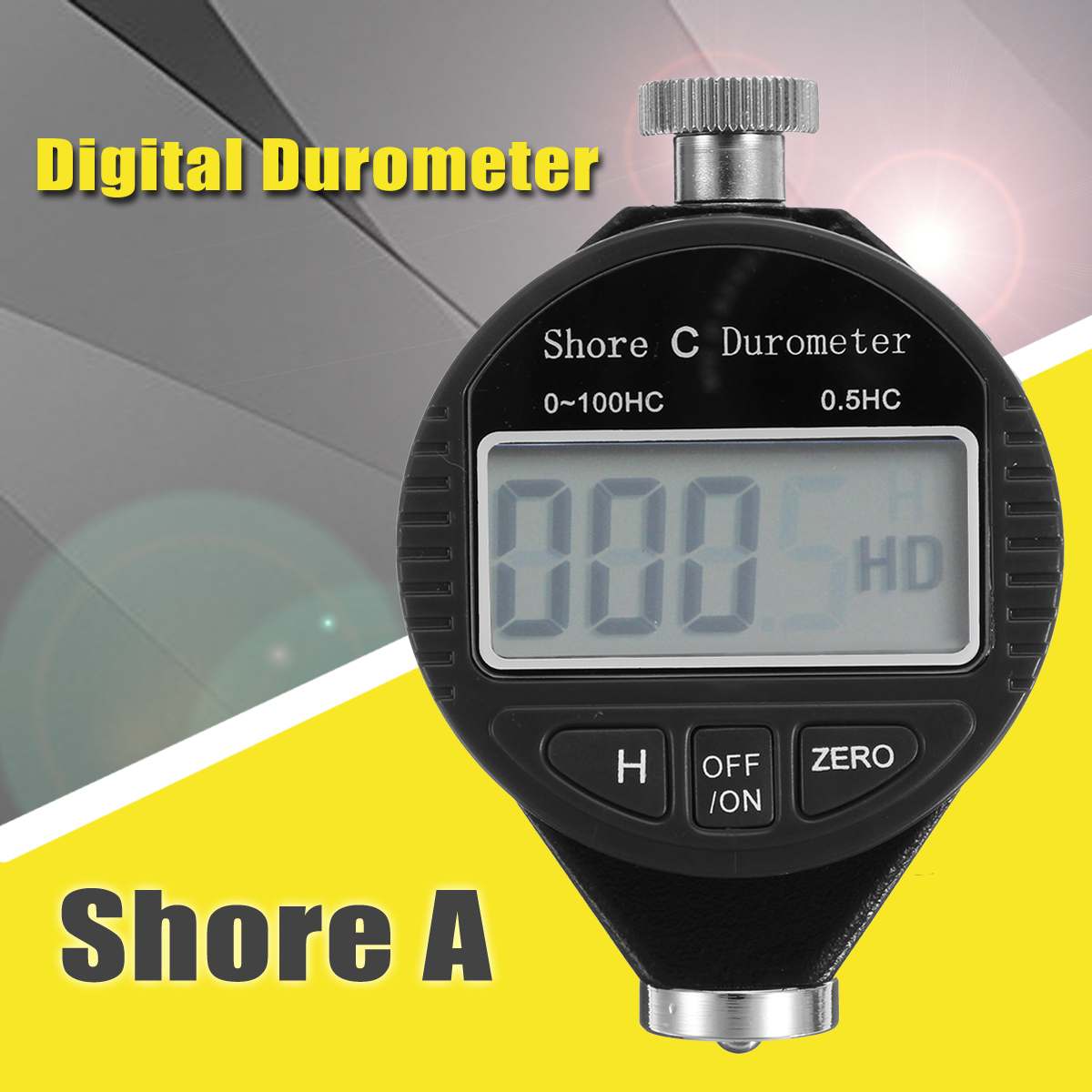 Precise Digital Shore C Durometer High Hardness Rubber Tester 100HD LCD Display Meter Digital Hardmeter