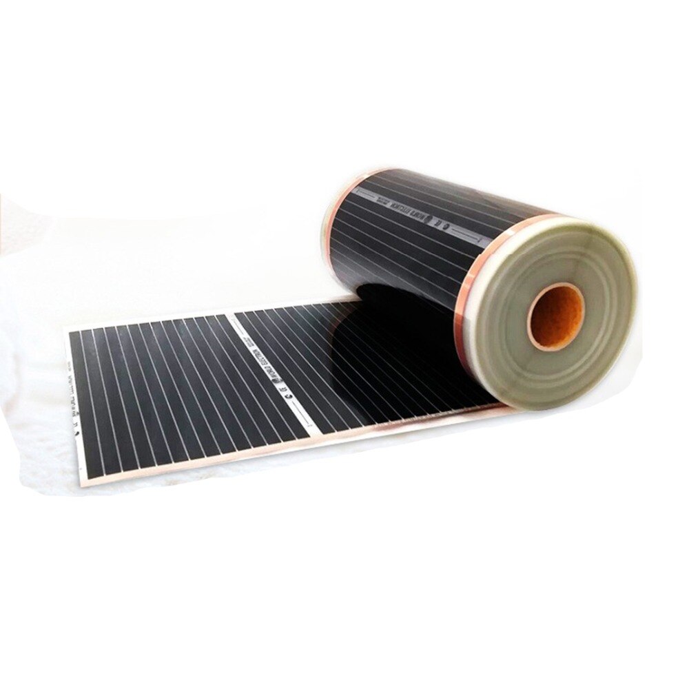 5m2 Floor Infrarood Carbon Verwarming Film 230V Elektrische Korea Carbon Film Heater 50 Cm 80 Cm 100 Cm Breedte