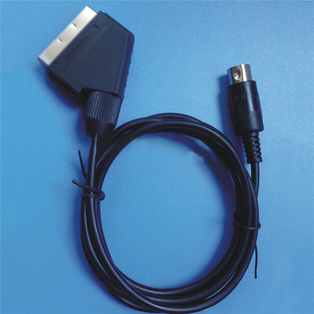 1.8M Rgb Scart Av-kabel Lead Voor Sega Saturn Games Console Vervanging Scart Kabel Reparatie Onderdelen