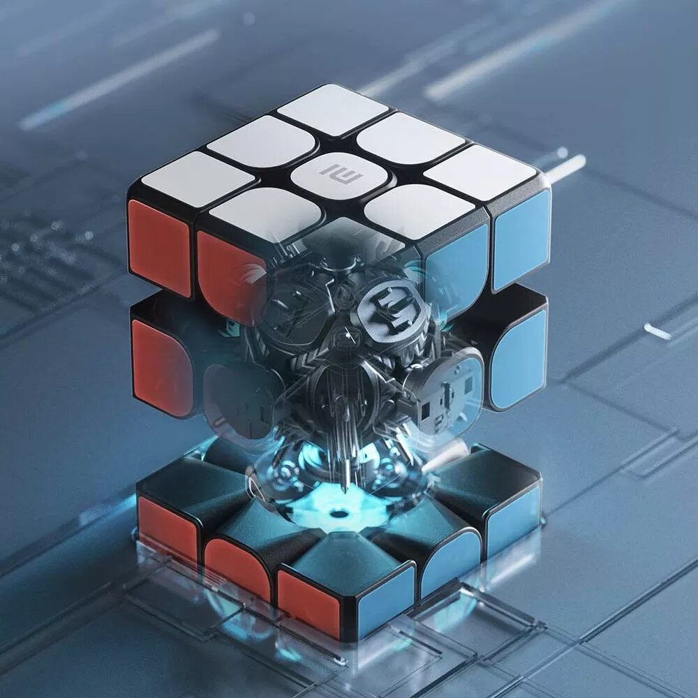 Xiaomi-cubo mágico inteligente con Bluetooth, juguete educativo con Control por aplicación, en 3D gráficos dinámicos, enseñanza, conexión inteligente con el hogar