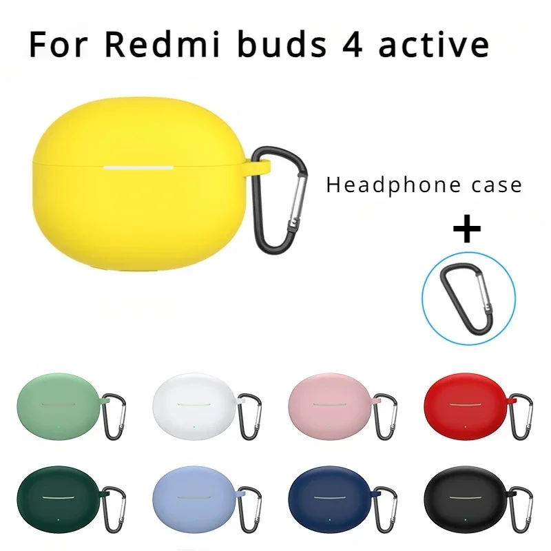 Dla Xiaomi Redmi pąki 4 aktywny etui ochronne na słuchawki Silikonowe etui Słodki pokrywa Silikonowe etui czysty kolor pokrywa dla Redmi pąki 4 aktywny