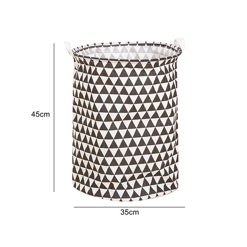 Laundry Basket Foldable Toy Storage Baskets Picnic Dirty Clothes Basket Box Cotton Wash Clothes Box Baby Organizer: 1