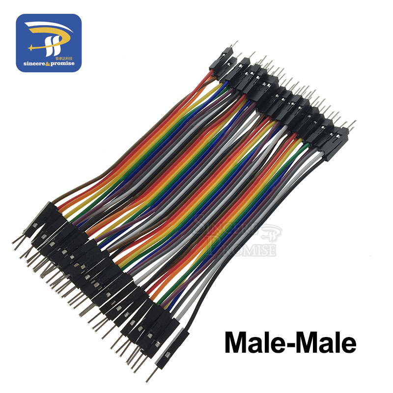 Dupont Line 120pcs 10CM 40Pin Male to Male + Male to Female and Female to Female Jumper Wire Dupont Cable for Arduino DIY KIT: Male to Male 40pcs