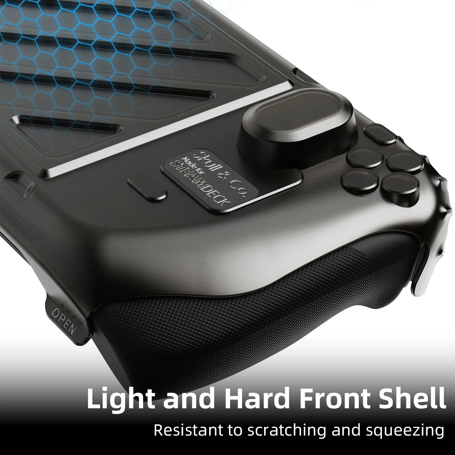 Skull & Co.-Étui de protection avant portable pour Steam Deck, coque rigide, LCD, OLED StandGrip, GripCase