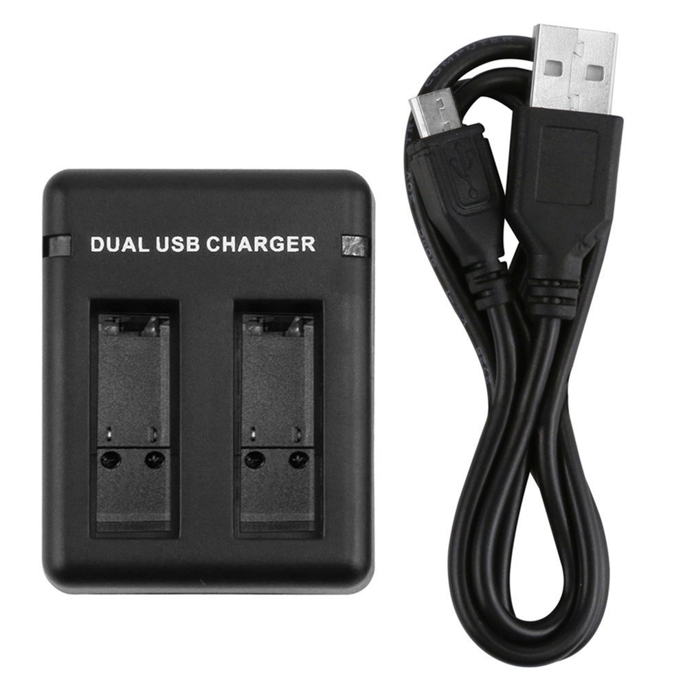 Kamera USB Batterie Ladegerät Tragbare Dual Lade Slots anzeige licht Kamera Ladegeräte Mit USB Kabel Für Hero 5/6