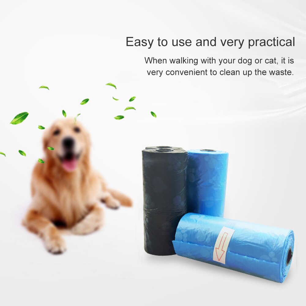 Pets Dogs Poop Bags Dispenser Collector Scoop Holder Puppy Cats Pooper Garbage Bags Small Rolls Outdoor Clean Pets Waste Bag
