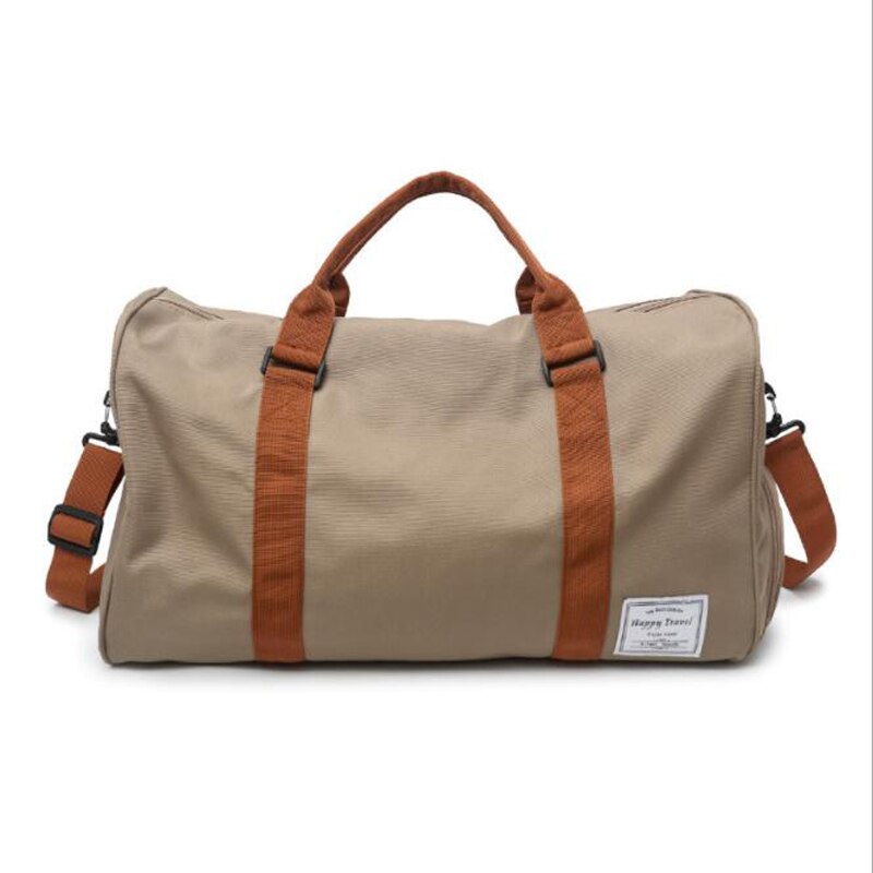 Man Reistassen Multifunctionele Bagage Handtas Waterdichte Mannen Sporttas Vrouwelijke Weekend Gym Draagbare Bagage Tas Voor Vrouwen: Khaki