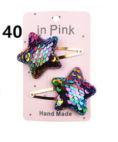 2 Pcs Leuke Baby Hairclips Meisjes Kids Bloemen Bow Alligator Haarspelden Baby Meisje Hoofddeksels: I