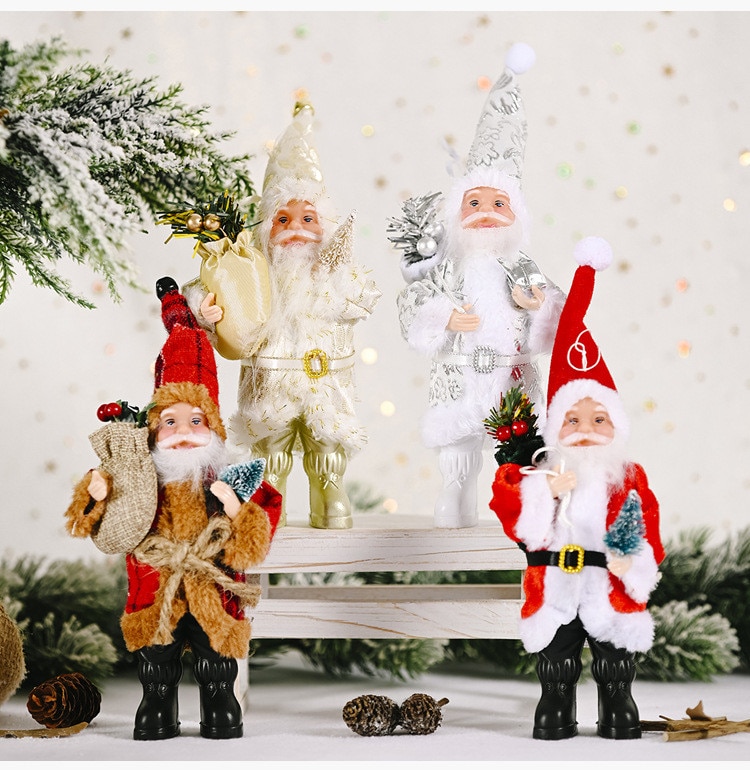 Creatieve Doek Kerstman Pop Mini Pop Speelgoed Tafel Decoratie Voor Thuis Kerst Decoraties Voor Thuis Kerst Ornament