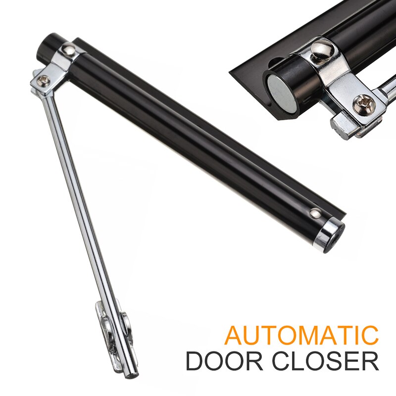 Door Closer Automatic Stainless Steel Door Self-closing Hinge Adjustable Strength Hardware For Families Hotels Bathrooms