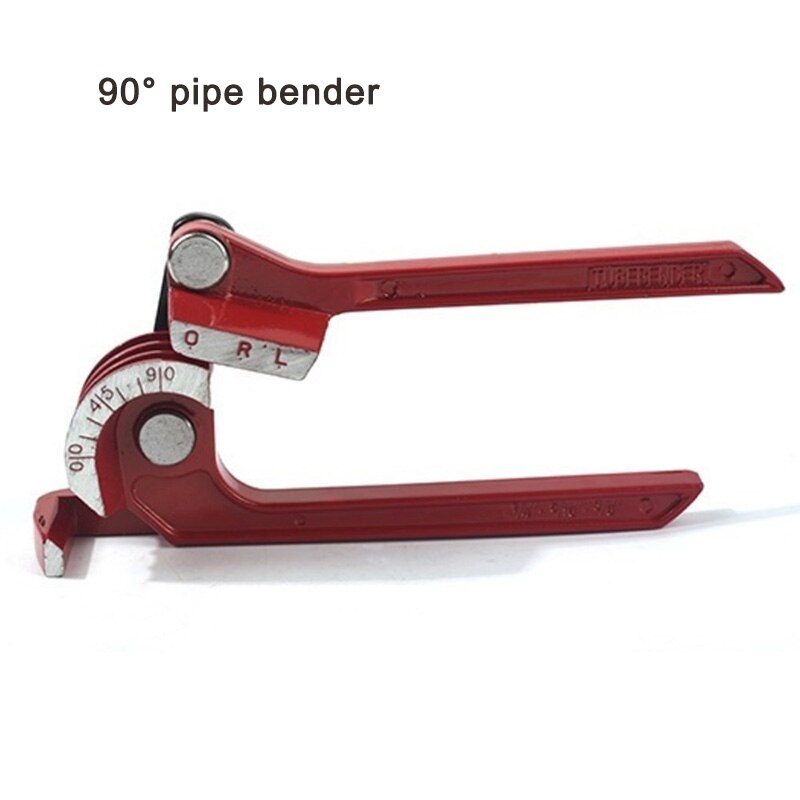 Manual Three-slot Pipe Bender Air Conditioning Copper Pipe Aluminum Pipe Manual Pipe Bender Can Bend 6mm8mm10mm Copper Pipe: 90red