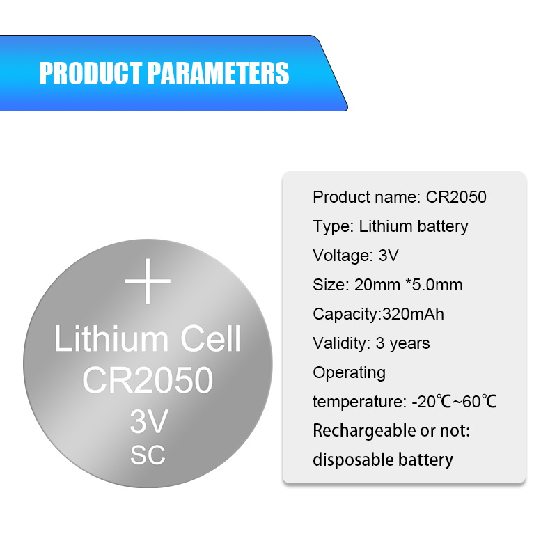 5 Stks/partij Knop Lithium Batterij CR2050 BR2050 LM2050 2050 3V Voor Afstandsbediening/Elektronische Horloge Ect.