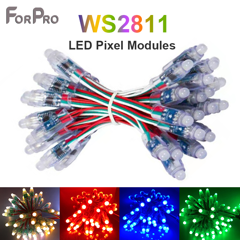 50pcs Addressable 12mm WS2811 Full Color LED pixel... – Grandado