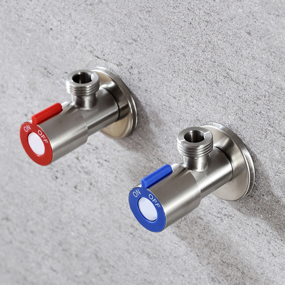 Sink Shut Off Valve Bathroom Angle Valve Stainless Steel Lead-free Shut Off Vavle for Toilet Kitchen Sink