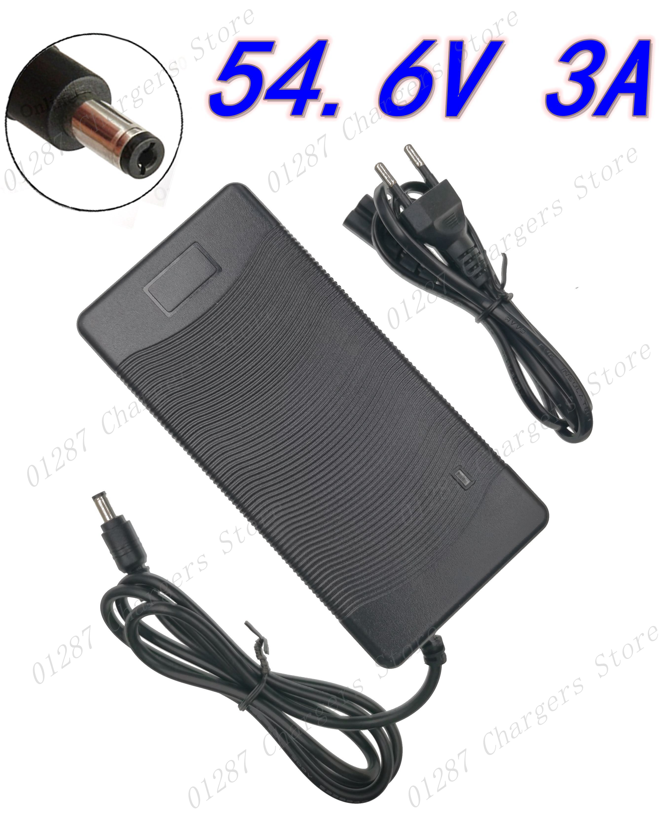 54.6V 3A Battery Charger For 13S 48V Li-ion Battery electric bike lithium battery Charger Strong heat dissipation