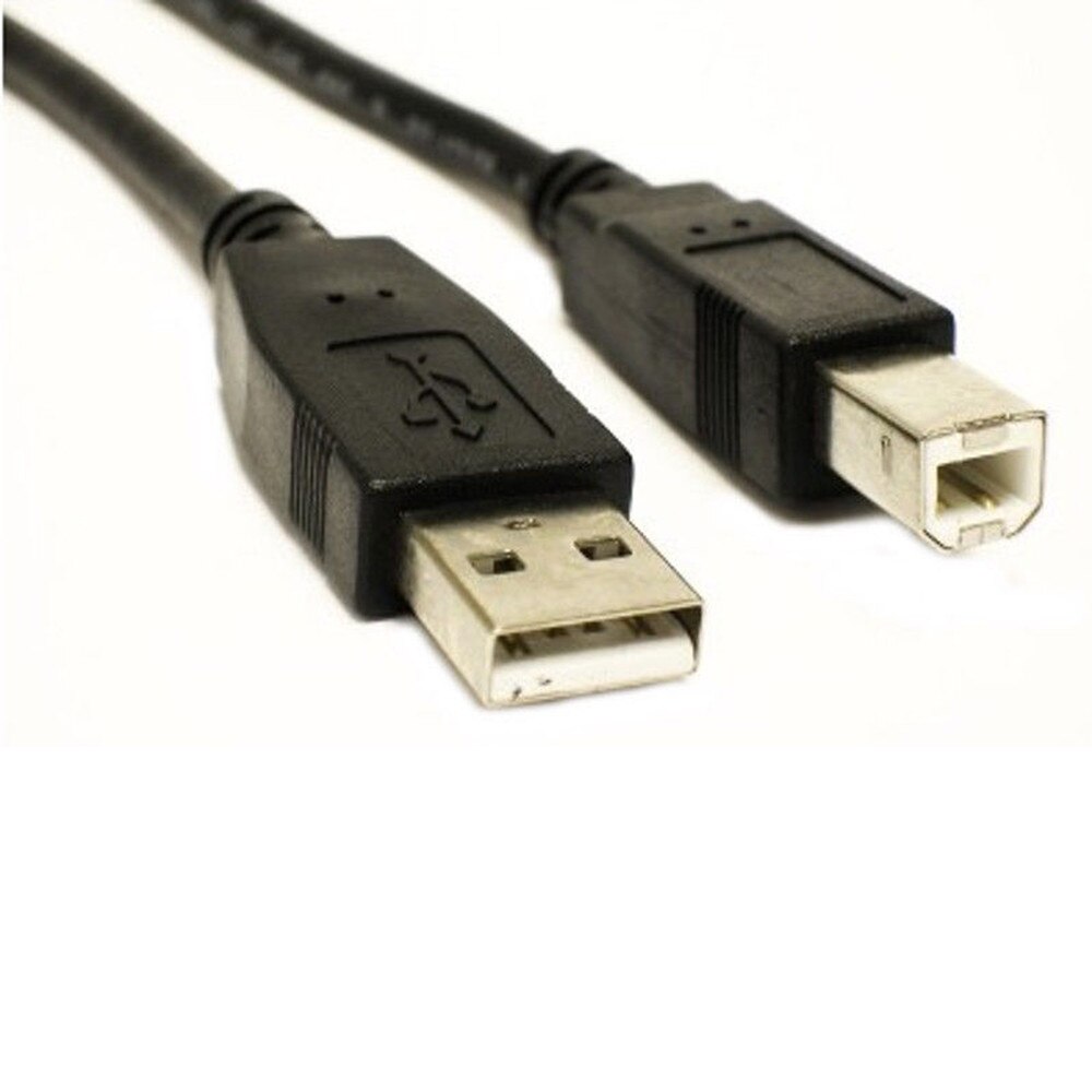 10M USB 2.0 High Speed Cable Printer Lead A to B Black Shielded 28AWG Printing Extension Cable for USB print devices