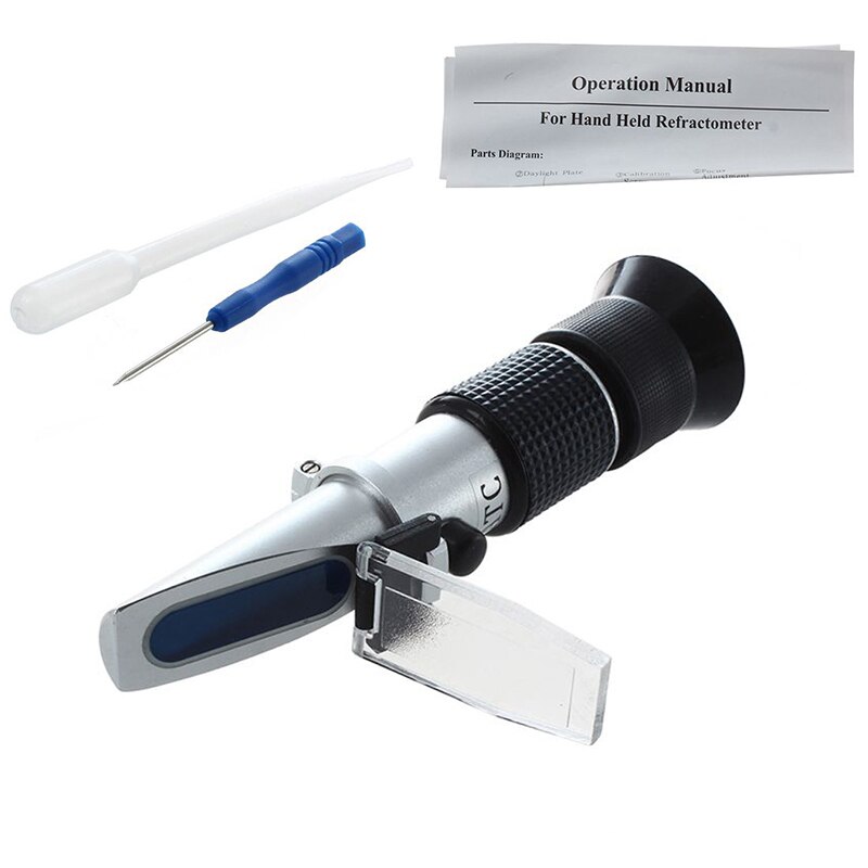 Imker Honig Refraktometer 58-90% brix zucker 38-43 Baume 12-27% wasser nass RHB-90ATC