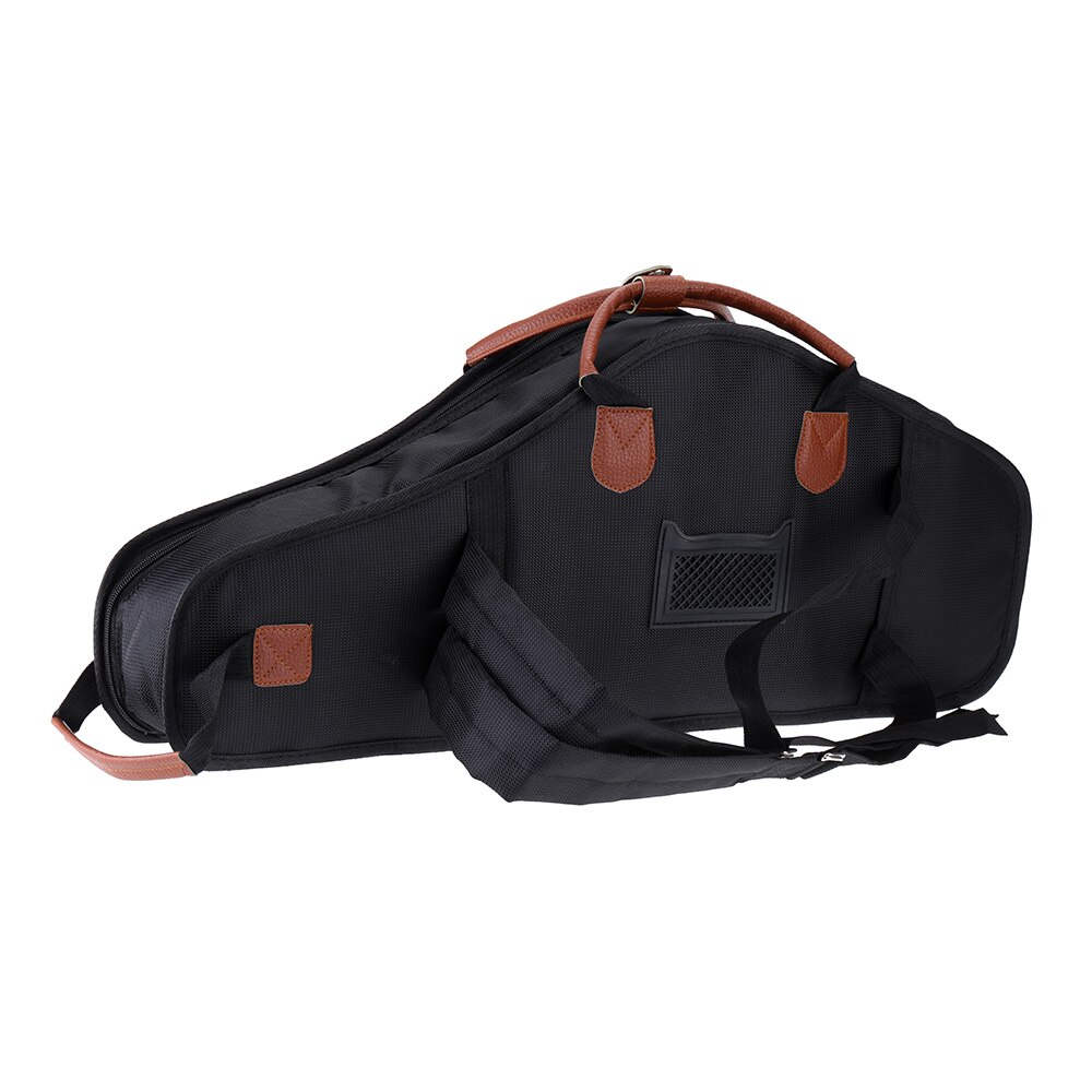1680D Water-resistant Oxford Cloth Bag Cotton Padded Advanced Fabrics Sax Soft Case Adjustable Shoulder for Alto Saxophone: Black