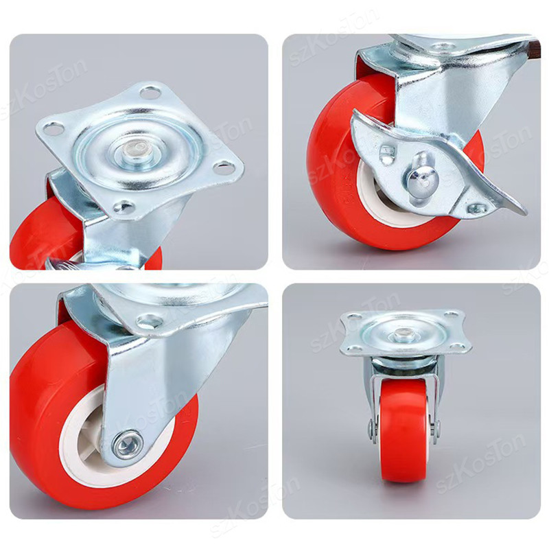 4Pcs Furniture Caster 1/1.25/1.5/2 inch PVC Universal Wheel Swivel Caster Roller Wheel For Platform Trolley Accessory Furniture