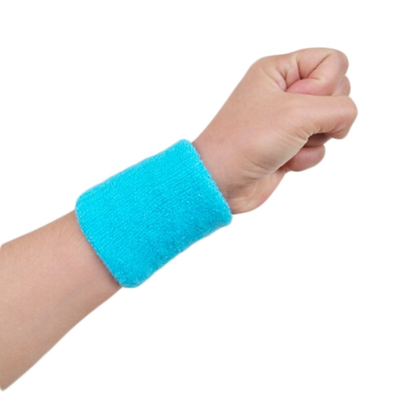 1Pcs Wrist Sweatband Tennis Sport Wristband Volleyball Gym Wrist Brace Support Sweat Band Towel Bracelet Protector 8*10cm: LB