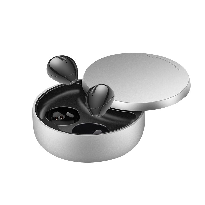 Onzichtbare Echte Draadloze Oordopjes Bluetooth Oortelefoon Waterdichte Slaap Oortelefoon Nano Size/Dual-Mic/20Hs Play/Verwisselbare dragen: X21S-1 pair-Black