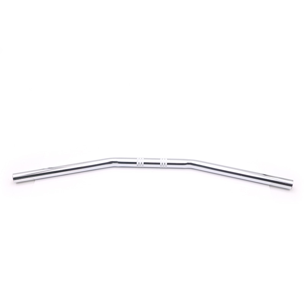 Guidon de moto 1 "25mm noir Chrome glisser barre droite pour Honda Kawasaki Yamaha Suzuki Harley Chopper Bobber