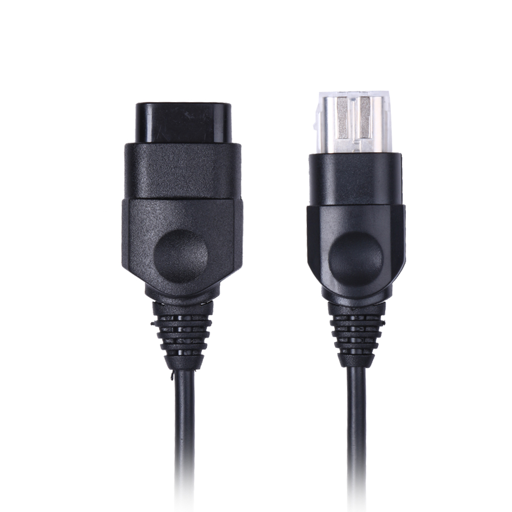 1.8M Black Controller Extension Cord Extender Cable Only For Original Xbox Controllers Simple Plug And Play Replacement Durable