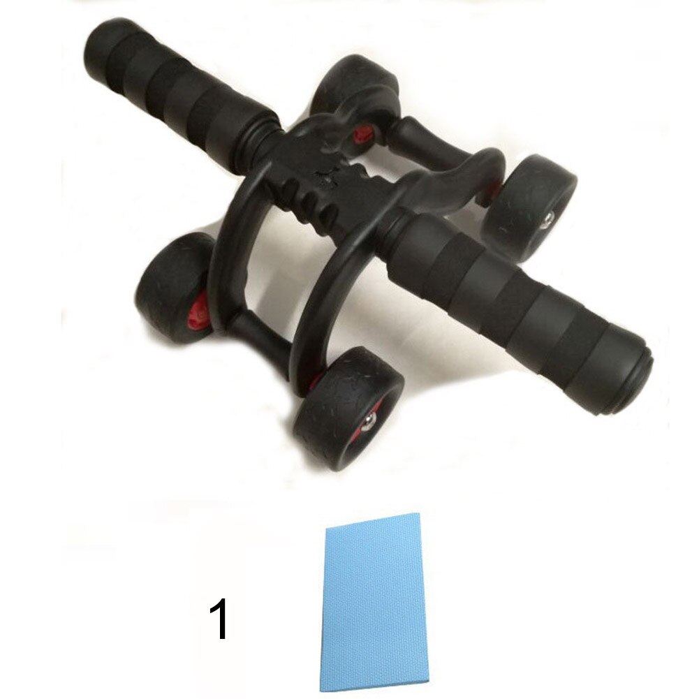 4 Wheels Ab Roller For Core Workout Abdominal Trainers with Resistance Bands, Knee Mat, Perfect Home Gym Equipment for Men Women: Type A