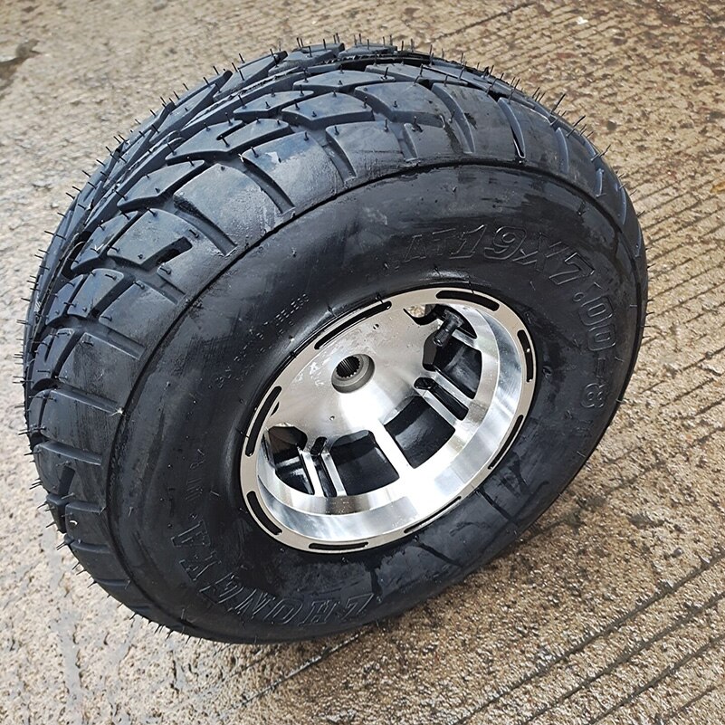8 Inch ATV Tire 19x7-8 Fit for four wheel vehcile motorcycle 50cc 70cc 110cc 125cc Small ATV Front Or Rear Wheels 19x7.00-8 tyre: White