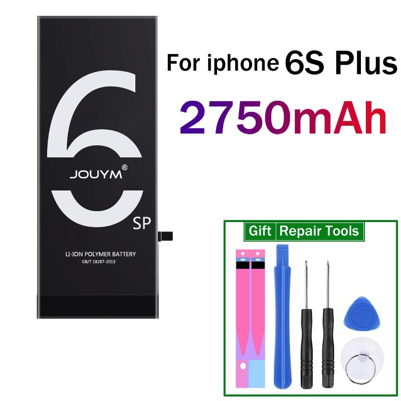 JOUYM oryginalna Bateria telefonu dla iPhone 6 6S 7 8 5S 5 SE 6 plus wymiana jakości Bateria dla iPhone6 iPhone7 z zestawem narzędzi: for iPhone 6s plus