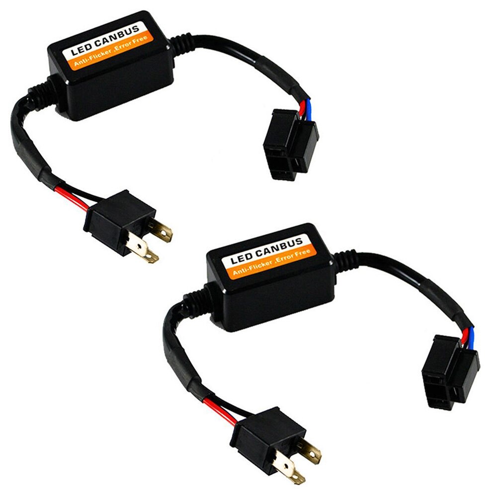 2x H4 Led Headlight Canbus Error Free Anti Flicker Resistor Canceller Decod Wewd H4 Car LED Headlight Decoder