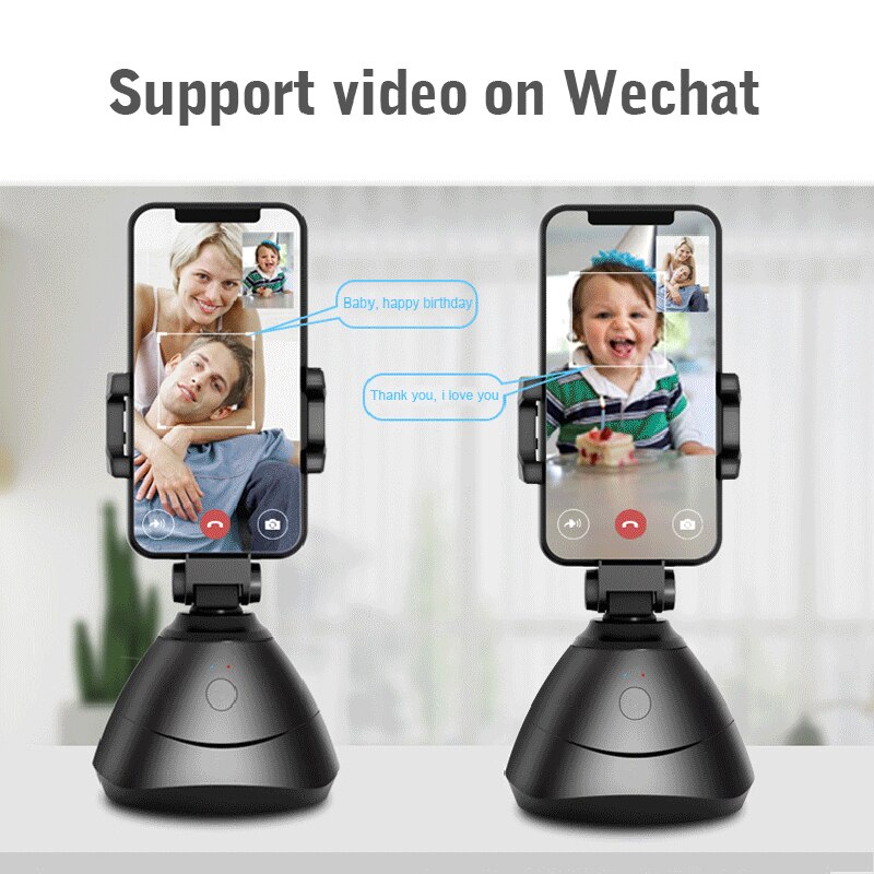 All-in-one Selfie Video Smart Shooting Camera Automatically Face Object Tracking 360°Horizontal Rotation Phone