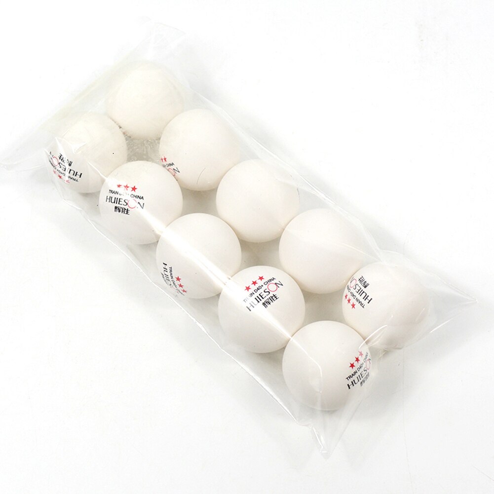 10pcs Material Table Tennis Ball 40+mm Diameter 2.8g 3 Star ABS Plastic Ping Pong Balls for Table Tennis Training
