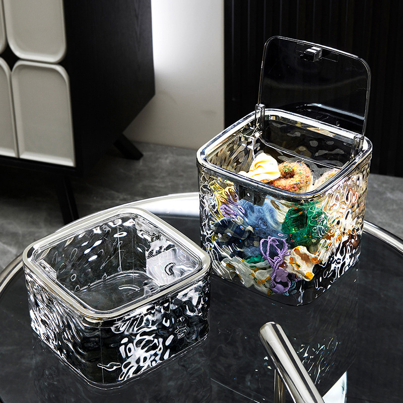 Hair Accessories Organizer Storage Box Clear Hair Tie Organizer For Headband Jewelry Container Desktop Storage Box