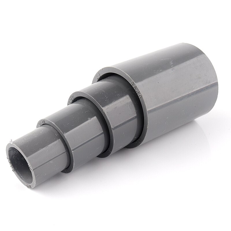 5~50pcs ID 20~50mm Mounting Hydroponics PVC Pipe Straight Equal Connector Plastic Pipe Straight Connector Plastic Joint Fittings