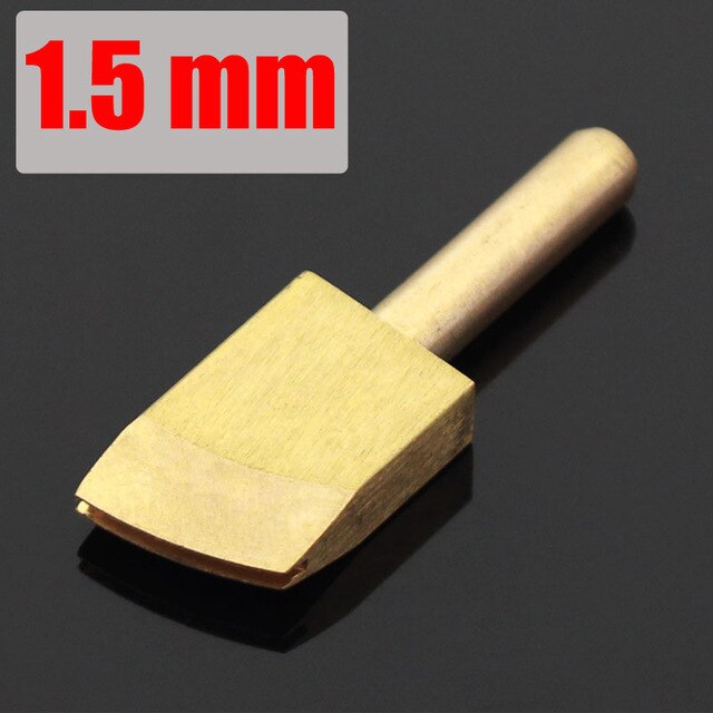 Dispositif électrique de sertissage et de chauffage du cuir, outil pour sceller les bords en laiton, outils électriques de décoration des bords du cuir: 1.5mm