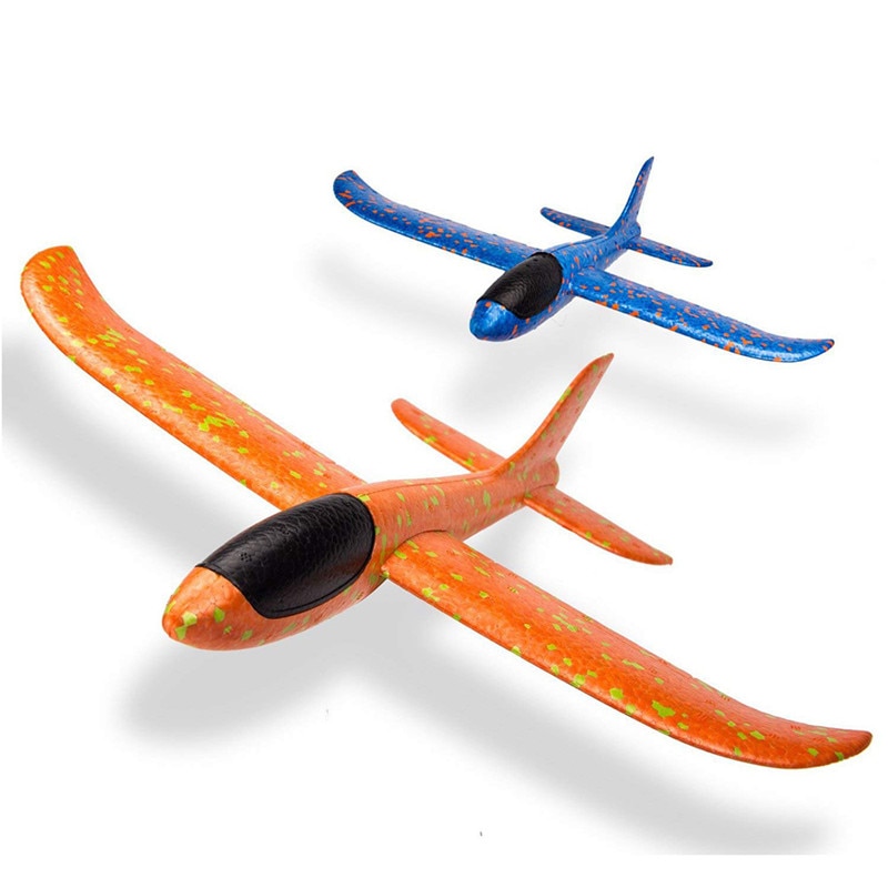 Big 38cm Hand Throw Airplane Flying Glider Planes EPP Foam Plane Model Party Bag Fillers Kids Toys Outdoor Launch Game Toy