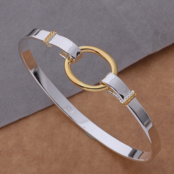 AB023 Heißer Sterling armreif Armbinde, schmuck Farbe trennung O Armbinde/afiaiwpa ahyaizfa silber farbe