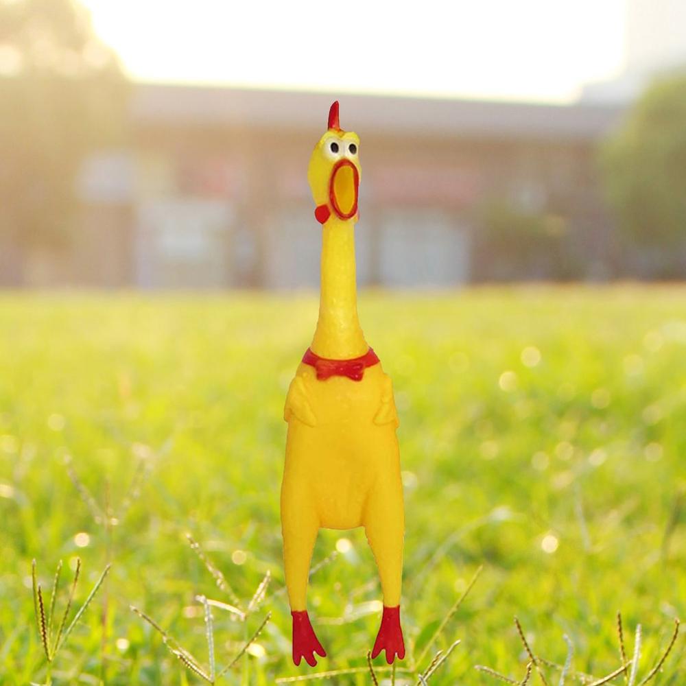 Filet rouge Section trompette hurlant poulet chien jouet criant poulet ventilation crachat criant poulet enfants jouets